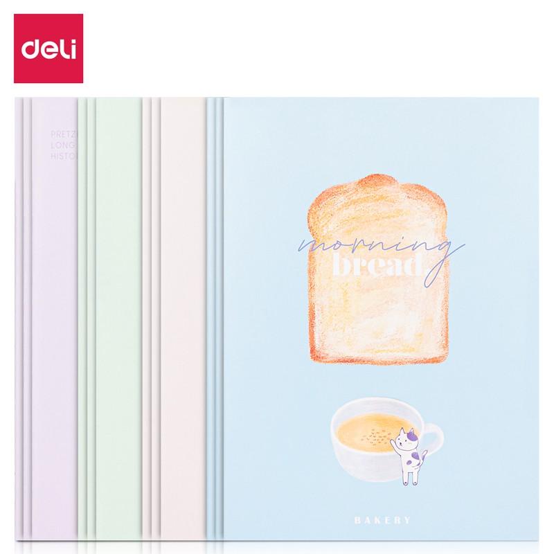 Sổ tay ghi chép khâu gáy A5 hình bánh ngọt Bread Deli 40 trang 70gsm - 1 quyển - Phù hợp làm sổ kế hoach planner, viết nhật kí, sử dụng như tập vở học sinh - Nhiều màu - FA540-N05