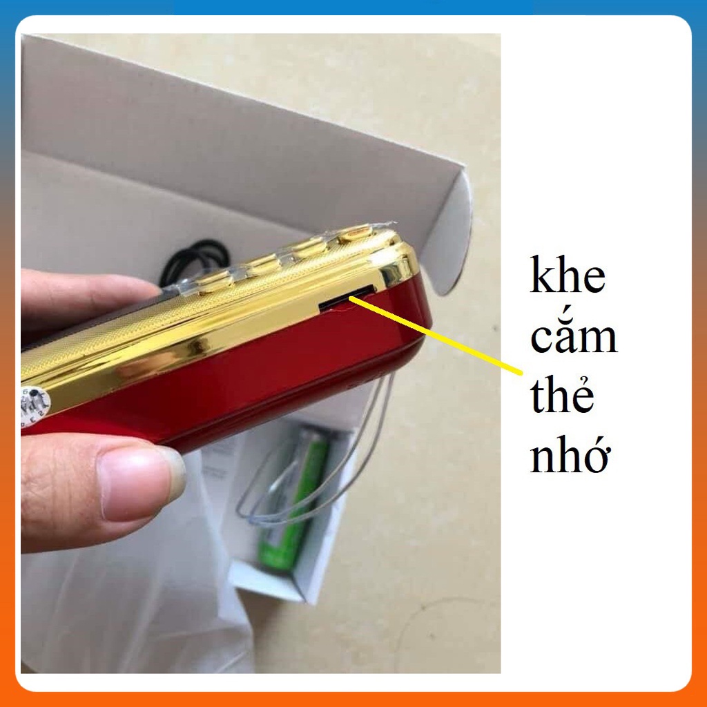 Loa Nghe nhạc USB, thẻ nhớ 836 2pin (màu ngẫu nhiên) - hàng nhập khẩu