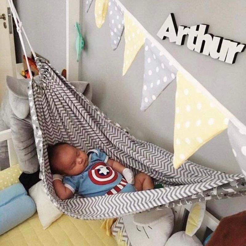 Trẻ Em Võng Đầm Ngoài Trời Trong Nhà Giỏ Treo Đồ Trẻ Em Cotton Vải Ghế Phòng Đồ Trang Trí Nhà Cửa