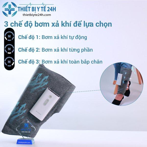 Máy Massage Bắp Chân Tích Hợp Nhiều Tính Năng Túi Khí Rung Massage Đến Nhiệt Sưởi Nóng Hỗ Trợ Giảm Đau Nhức HM-C23