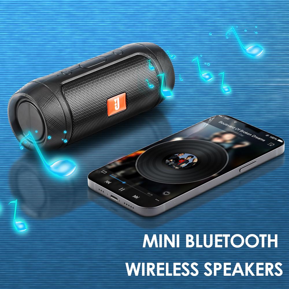 Loa di động chống nước mini bluetooth âm nhạc bass loa subwofer ngoài trời loa không dây thanh âm thanh fm fm radio tf card