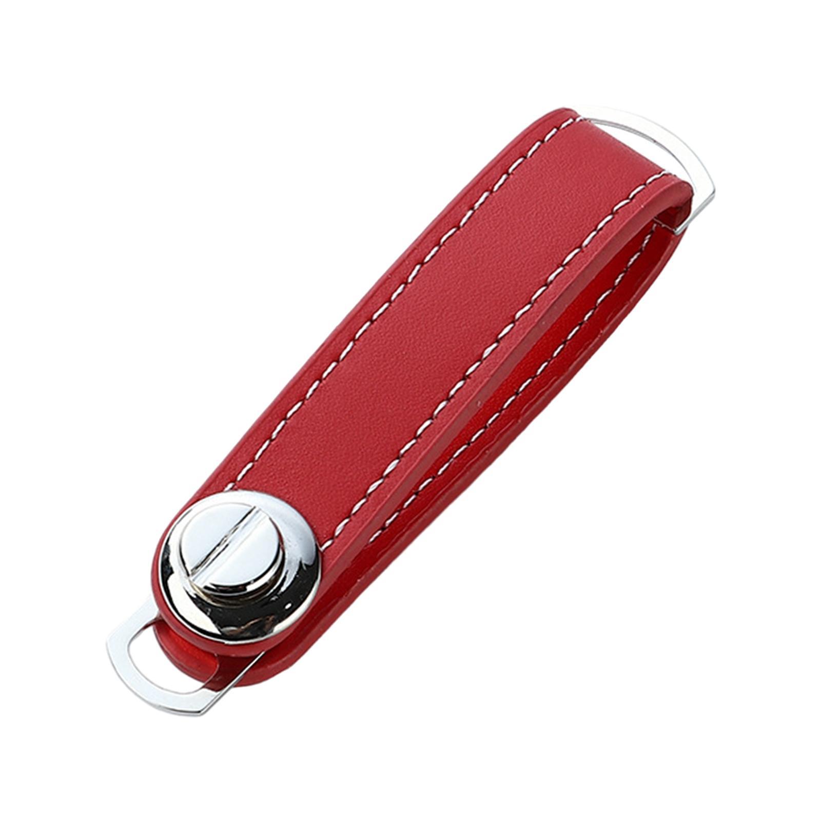 PU Leather Keychain Birthday Gift Car Key Pouch Bag Case Wallet Holder Chain