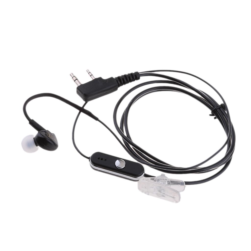 In-Ear Headset Earhook Earpiece PTT for Baofeng UV-5R/5RE ,Kenwood Two Way Radios Walkie Talkie