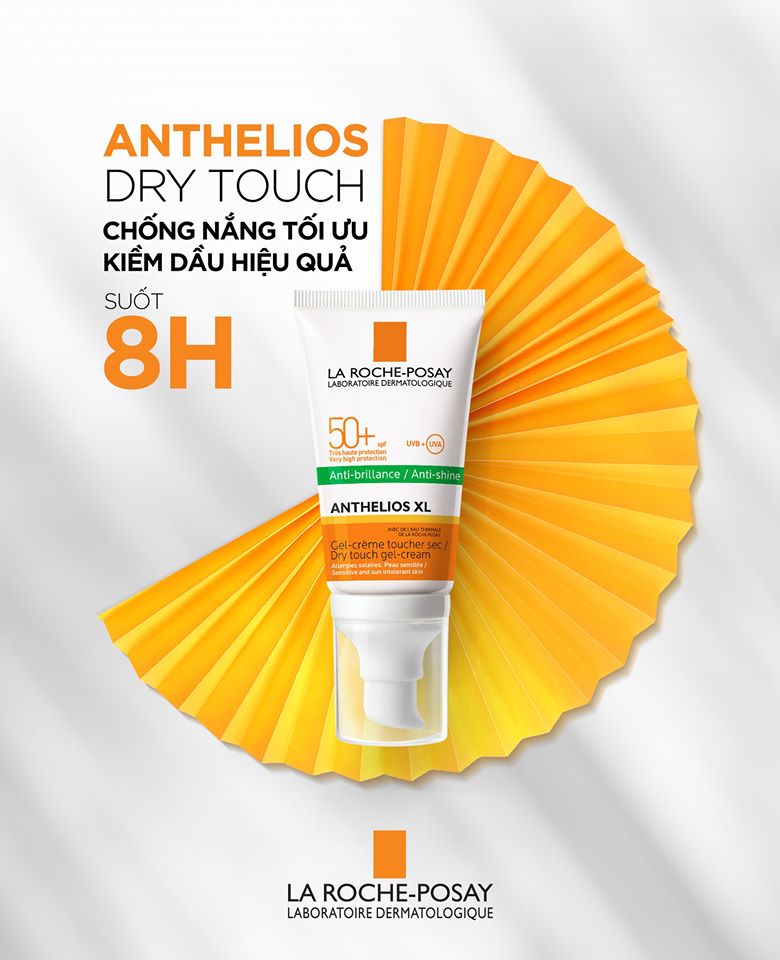 Kem Chống Nắng Không Màu Kiểm Soát Dầu La Roche-Posay Anthelios XL Dry Touch Gel-Cream SPF 50+ UVB & UVA (50ml) - TẶNG MÓC KHÓA