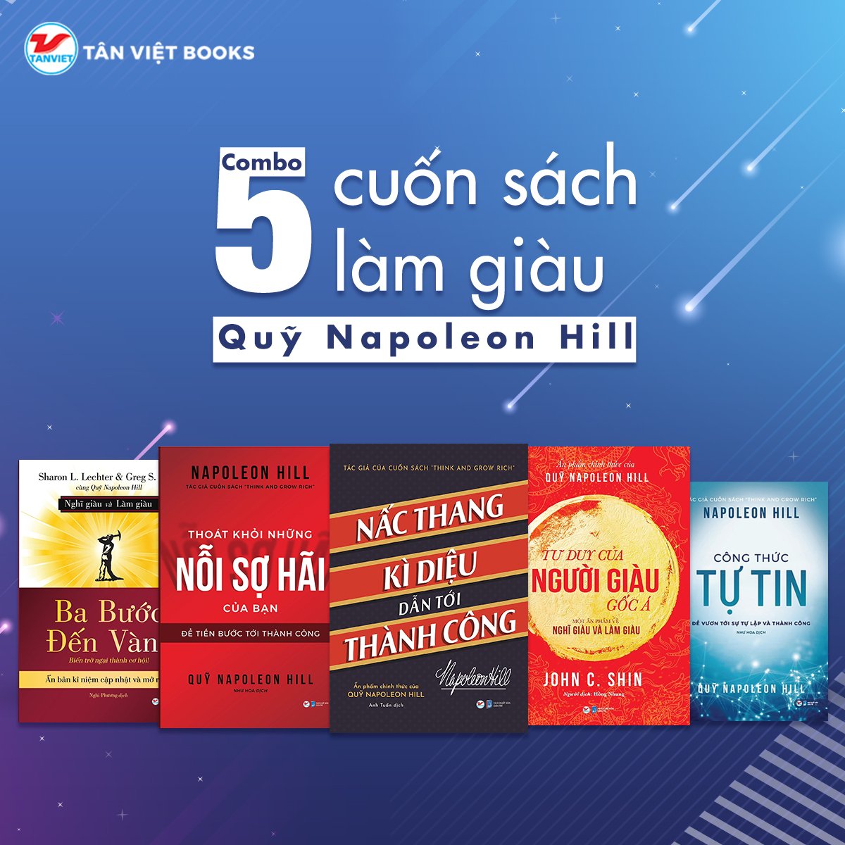 Combo 5 Cuốn Sách Làm Giàu Của Quỹ Napoleon Hill