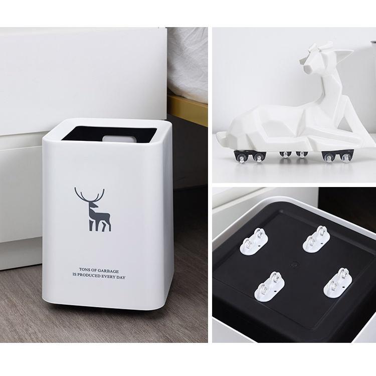 Bánh xe gắn ngoài hộp đựng đồ thùng rác thùng gạo tiết kiệm lao động bánh xe nhỏ babo