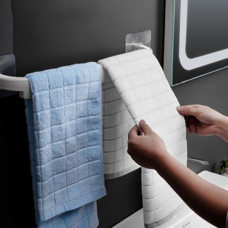 Giá treo khăn nhà tắm, thanh treo khăn mặt dán tường chắc chắn nhiều màu 88296