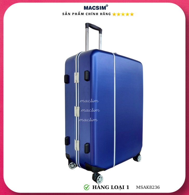 Vali cao cấp Macsim Aksen hàng loại 1 MSAK8236 màu xanh cỡ 28 inch