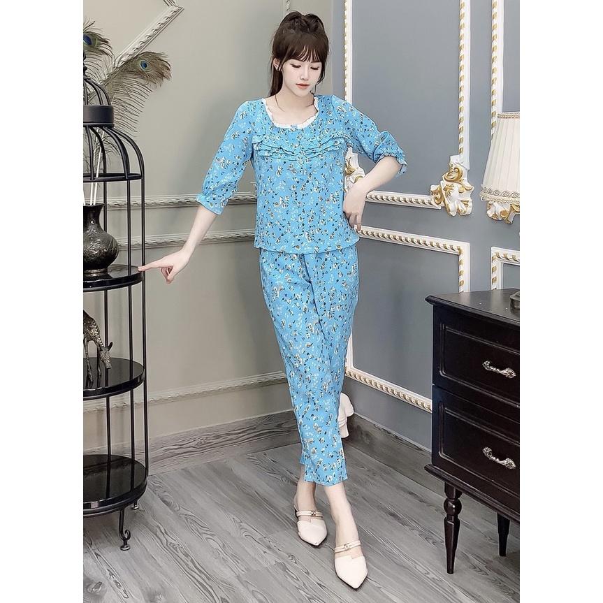 Đồ bộ mặc nhà đẹp ảnh thật 100%, chất lụa