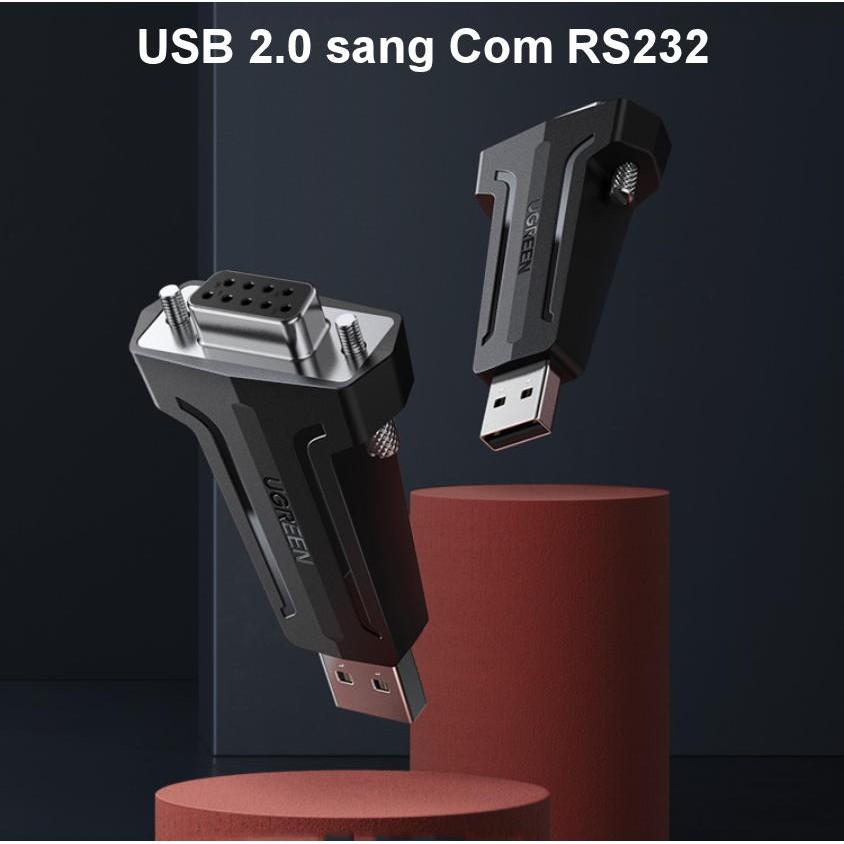 Đầu chuyển đổi tín hiệu USB 2.0 sang COM DP9 RS 232 UGREEN 80111 - Hàng chính hãng