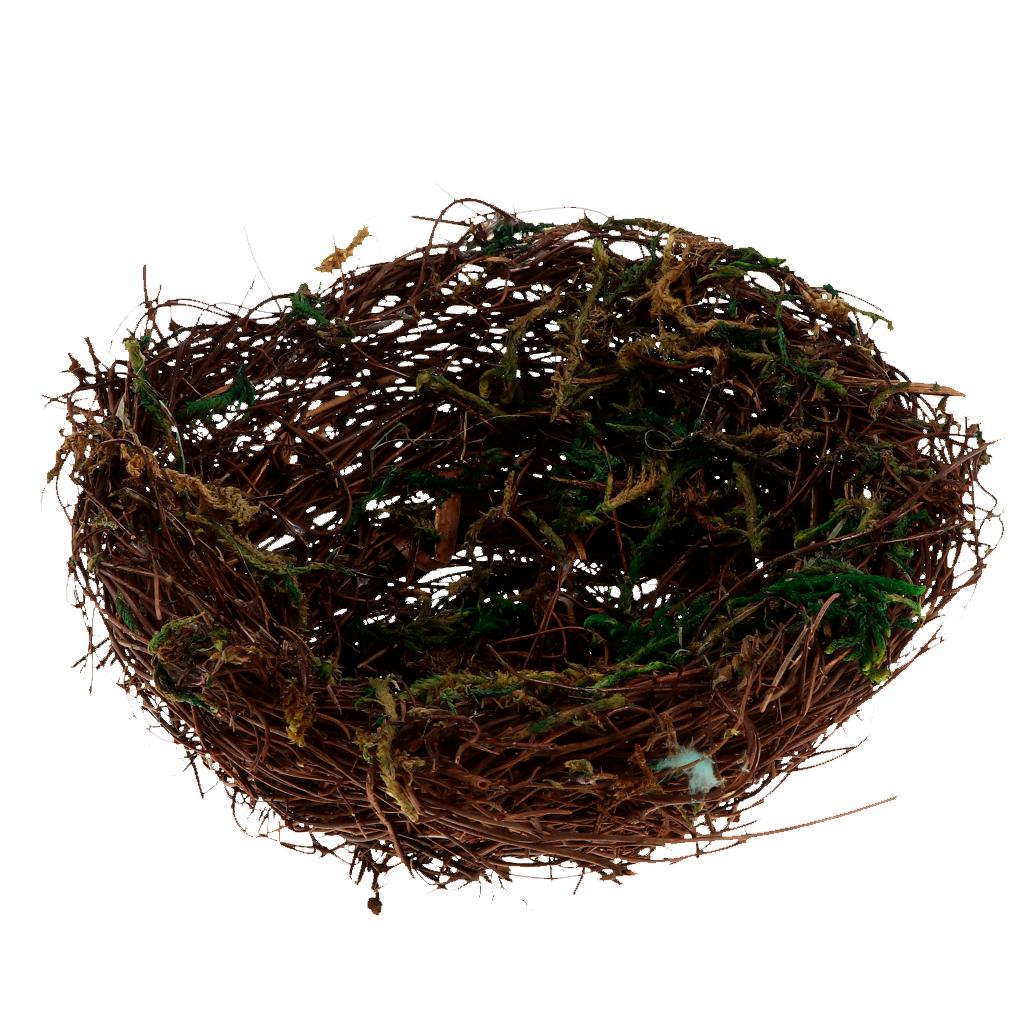 Bird Nest Handmade Vine Rattan Bed Nature for Parrots Cockatiel A:12cm