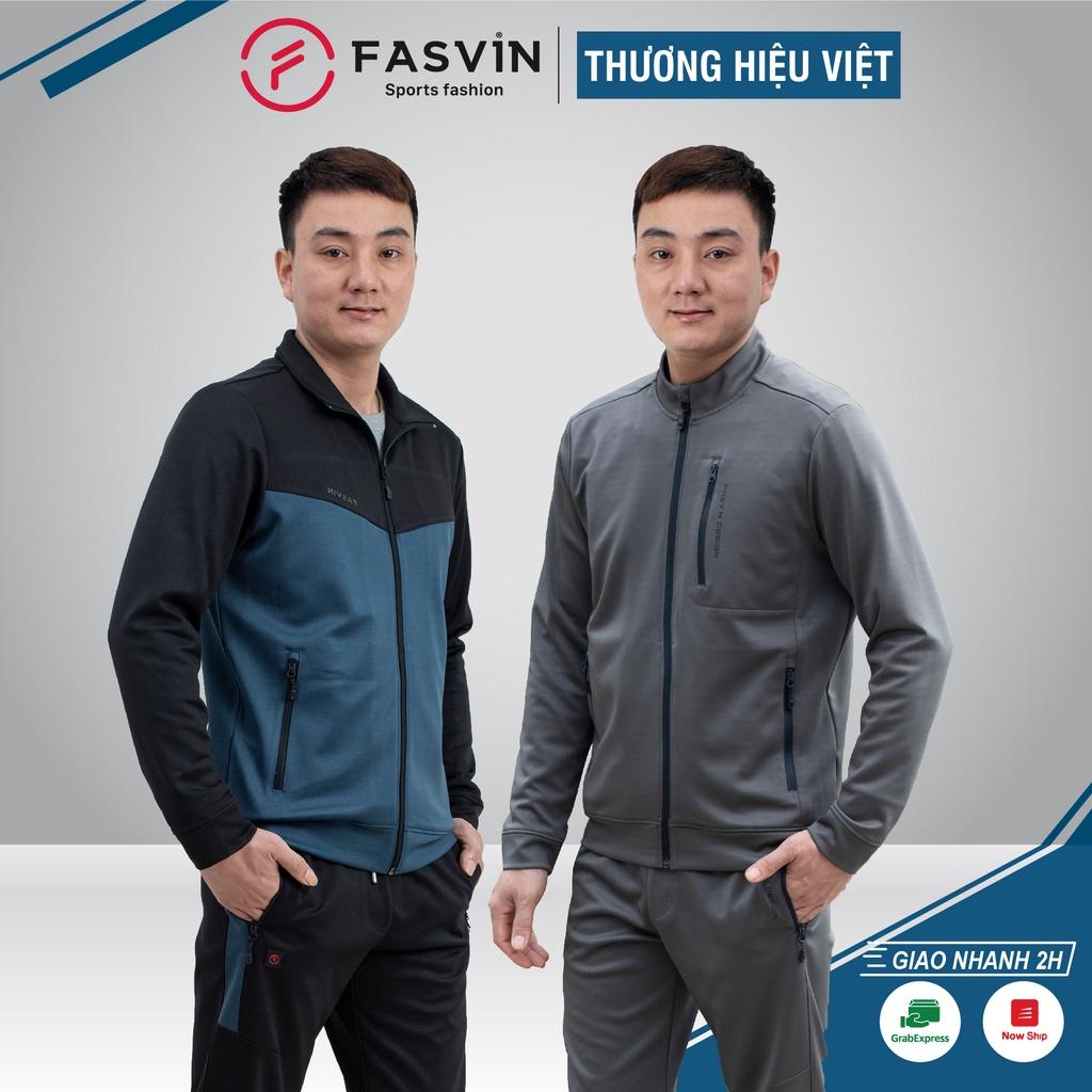 Bộ quần áo thể thao nam Fasvin BT22552.HN vải thun nỉ cao cấp co giãn thoải mái chất lượng hàng nhà máy