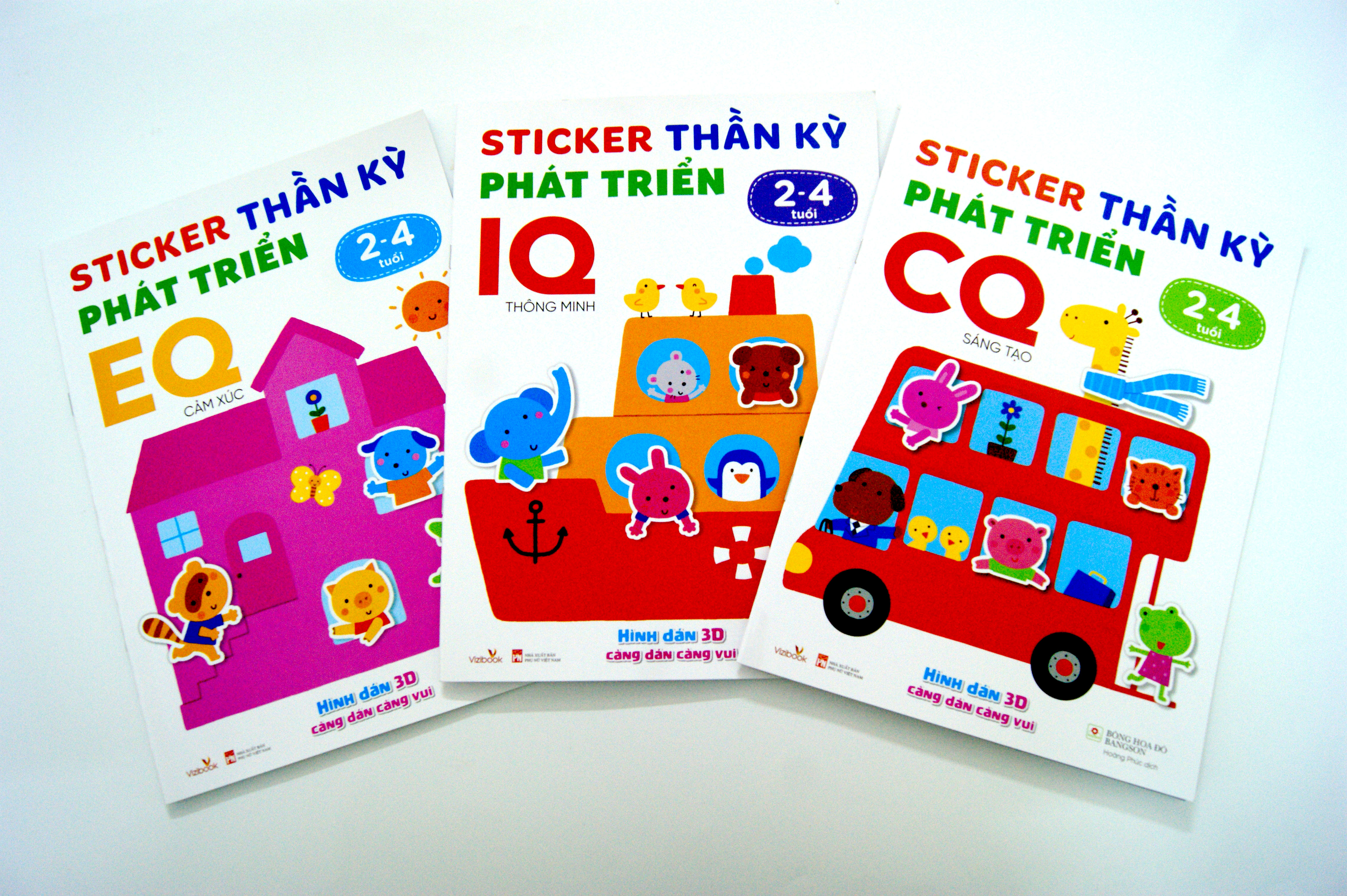 STICKER THẦN KỲ PHÁT TRIỂN (2-4 TUỔI) - COMBO 3 CUỐN