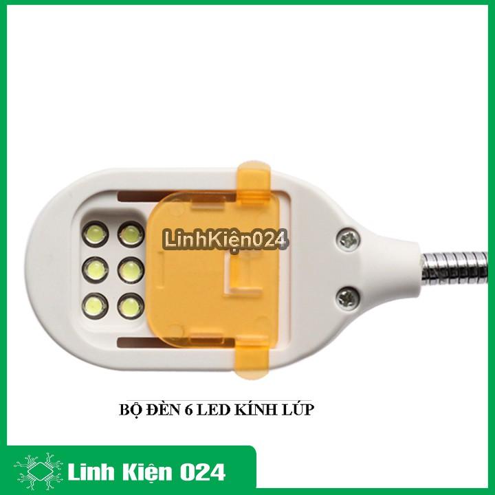 Kính Lúp Đa Năng Tay Kẹp Có Đèn 16129DC 90mm