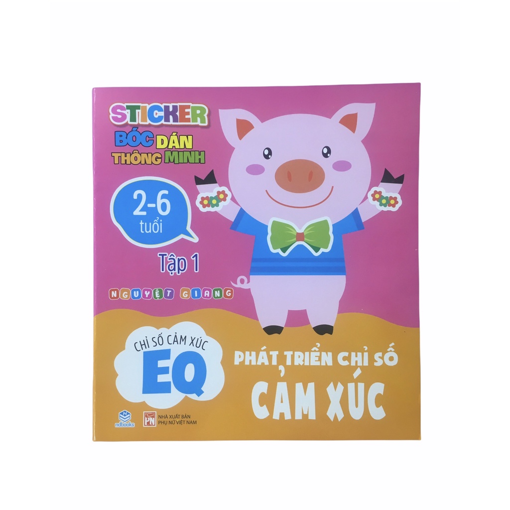 Sách - Combo 3 Quyển Sticker bóc dán thông minh - Phát triển Chỉ số cảm xúc EQ