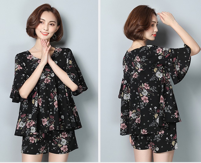 Set đồ mặc nhà mùa hè dáng babydoll giấu bụng DV01