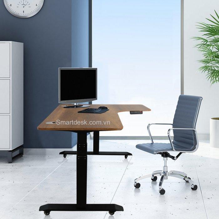 Bàn thông minh - Nâu - 70x1m70 - Nâng hạ độ cao tự động - Smartdesk