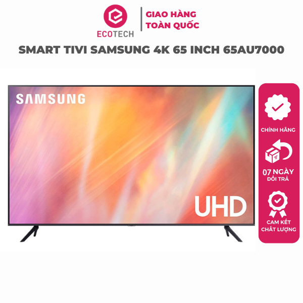 SMART TIVI SAMSUNG 4K 65 INCH 65AU7000 - Hàng Chính Hãng