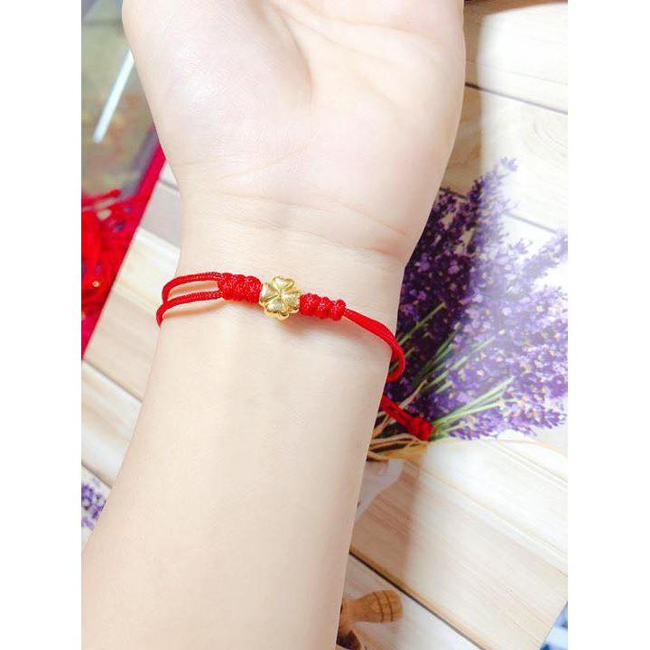 Dây tết cỏ 4 lá may mắn