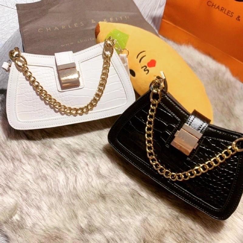 Túi kẹp nách khóa vuông có kèm dây đeo chéo size 22 Túi xách nữ LONAKENG hot trend Túi kèm 3 dây nha cả nhà