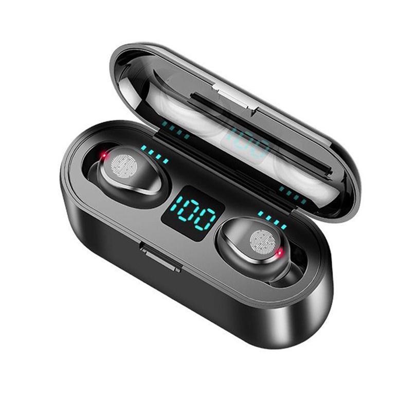 Tai nghe Bluetooth AMOI F9 TWS 5.0 cảm ứng không dây chống nước IPX7, chống ồn tích hợp sạc dự phòng 2500mAh BH 12 Tháng