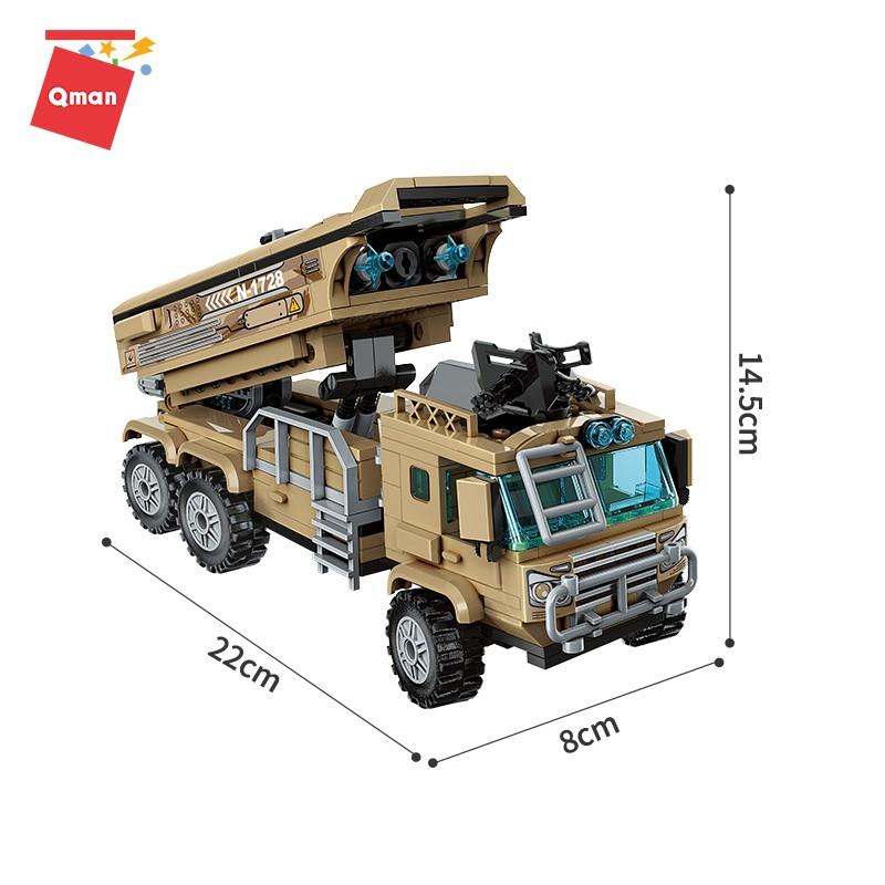 Bộ xếp hình đồ chơi QMAN 1728 - TÊN LỬA ĐÁNH CHẶN