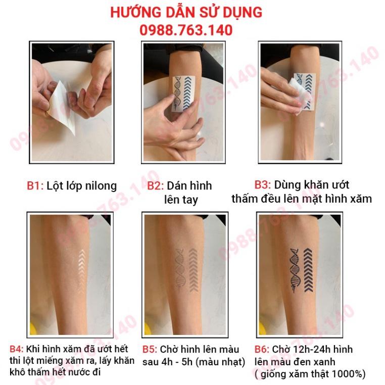 Hình Xăm Tạm Thời 15 Ngày Không Thấm Nước MÃ KT036