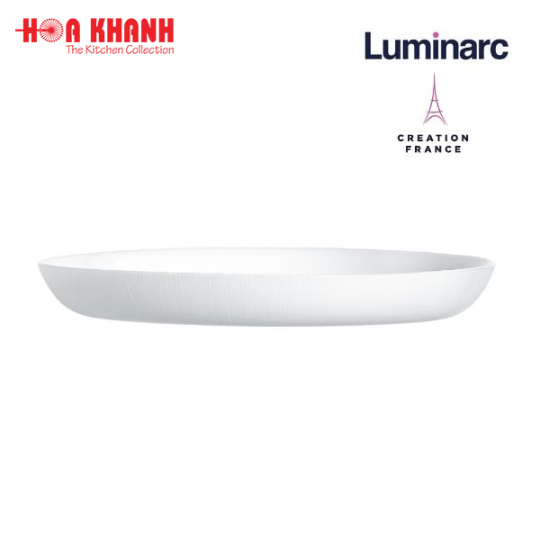 Đĩa Thủy Tinh Luminarc Diwali Lines 19cm kháng vỡ, cường lực - 1 đĩa - Q1669