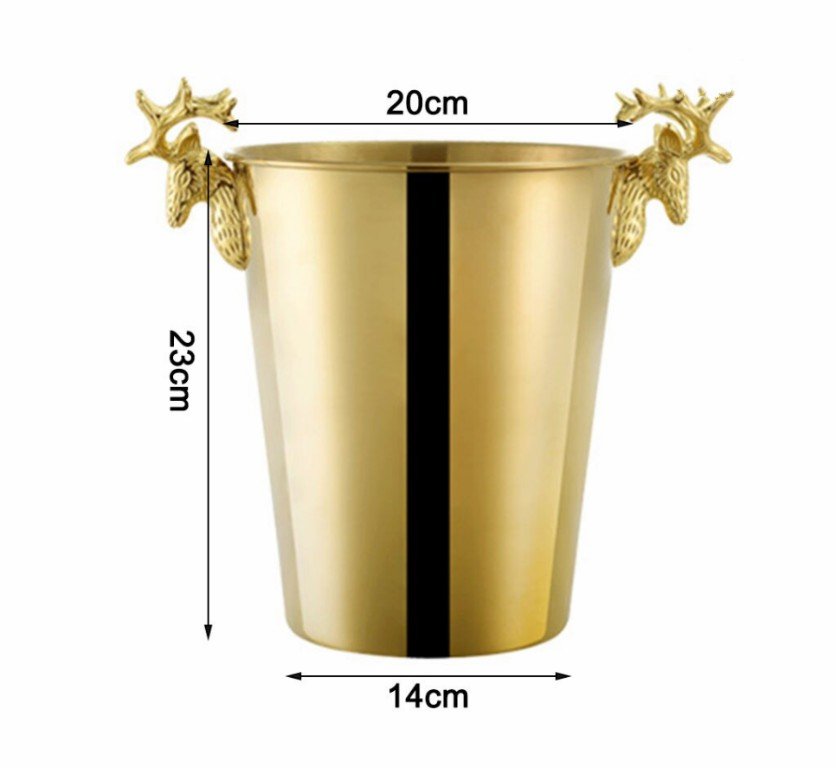 Xô đựng đá phong cách quý tộc ICE BUCKET BRASS RANGIFER