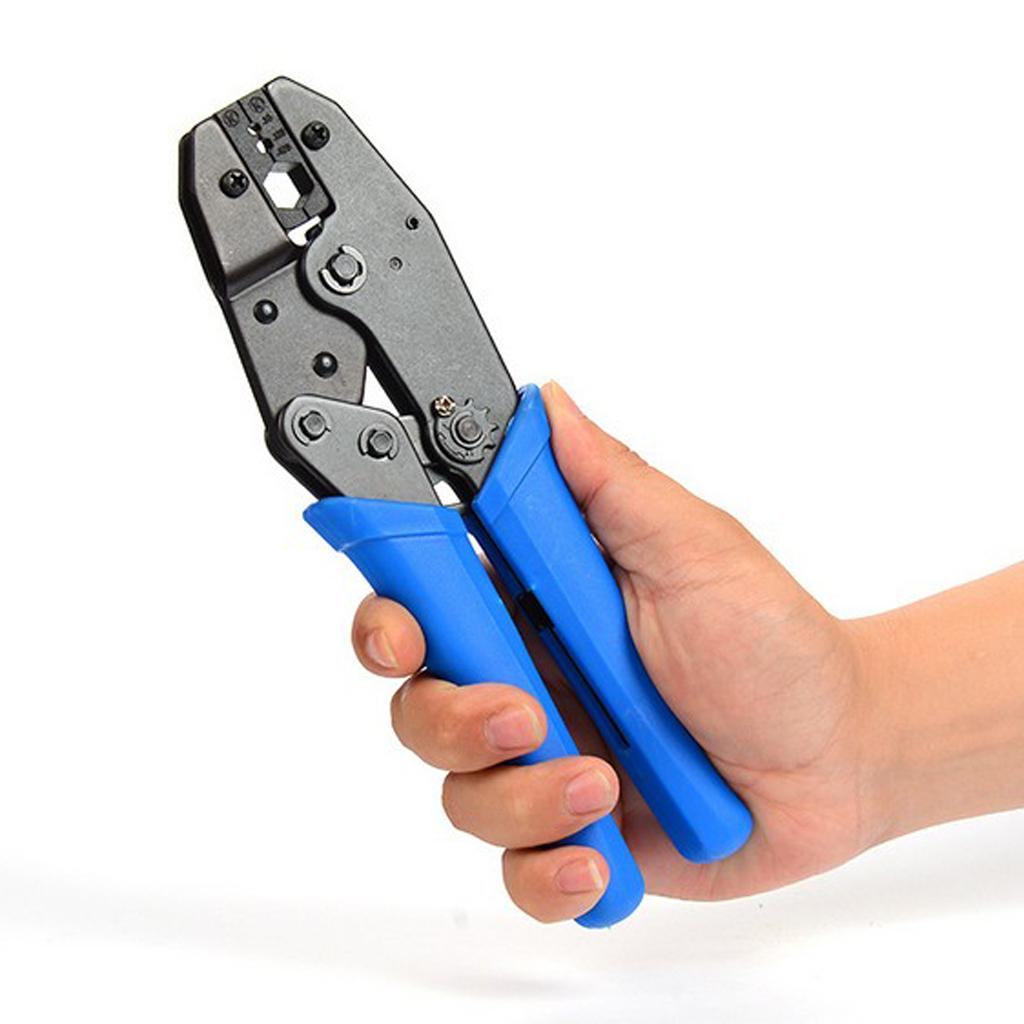 Ratchet Crimper Kit Terminal Crimp Plier Hand Steel Precision Crimping Tool