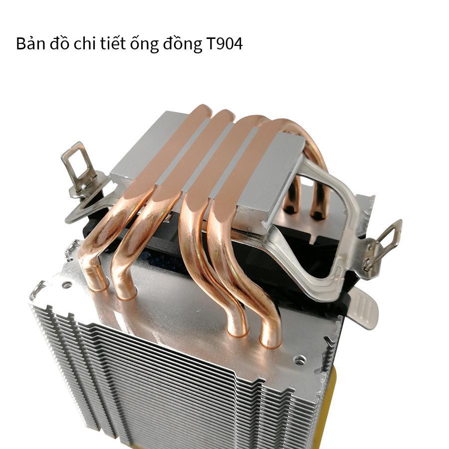 Giá rẻ nhất 4 ống dẫn nhiệt tháp đôi tản nhiệt CPU ống đồng quạt cpu 9 cm cho nền tảng Intel AMD 1151