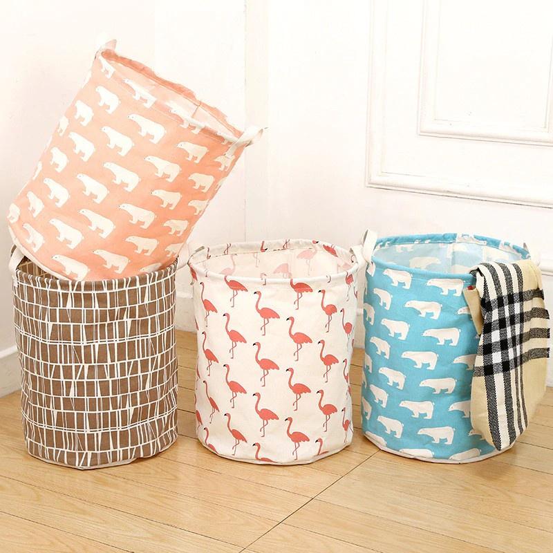 Giỏ vải đựng đồ đa năng họa tiết