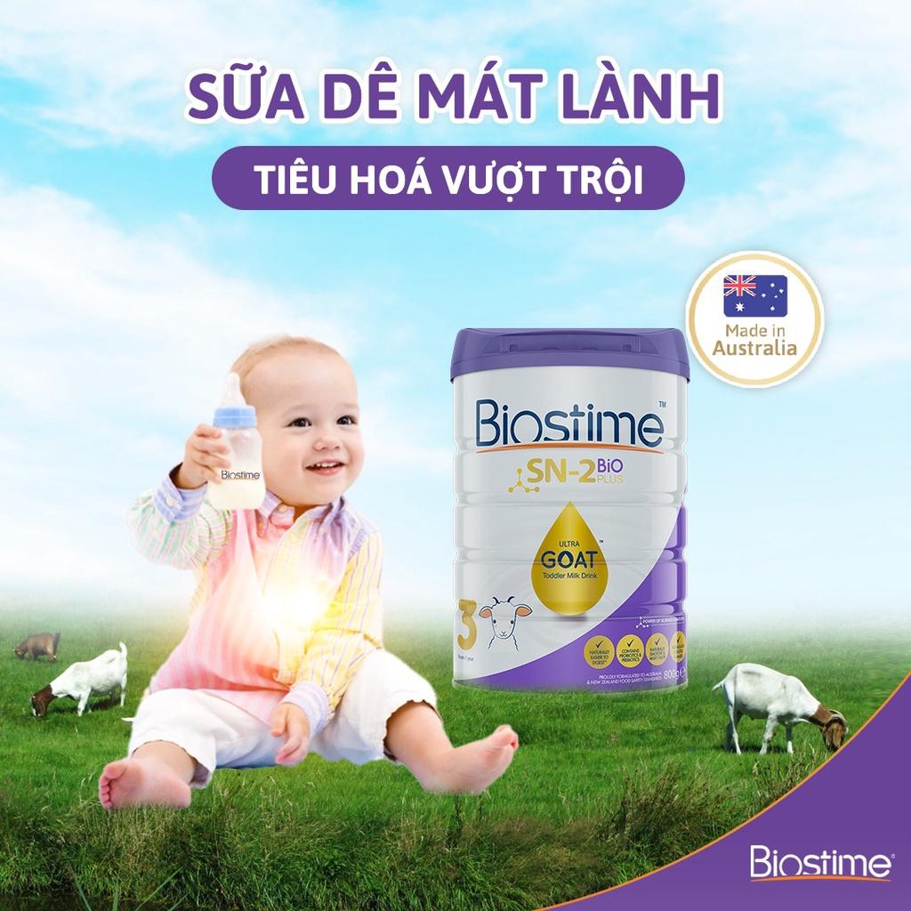 [Hàng chính hãng] Sữa Dê Biostime Sn2 Bio Plus Ultra Goat số 3, cải thiện tiêu hóa cho bé 800g