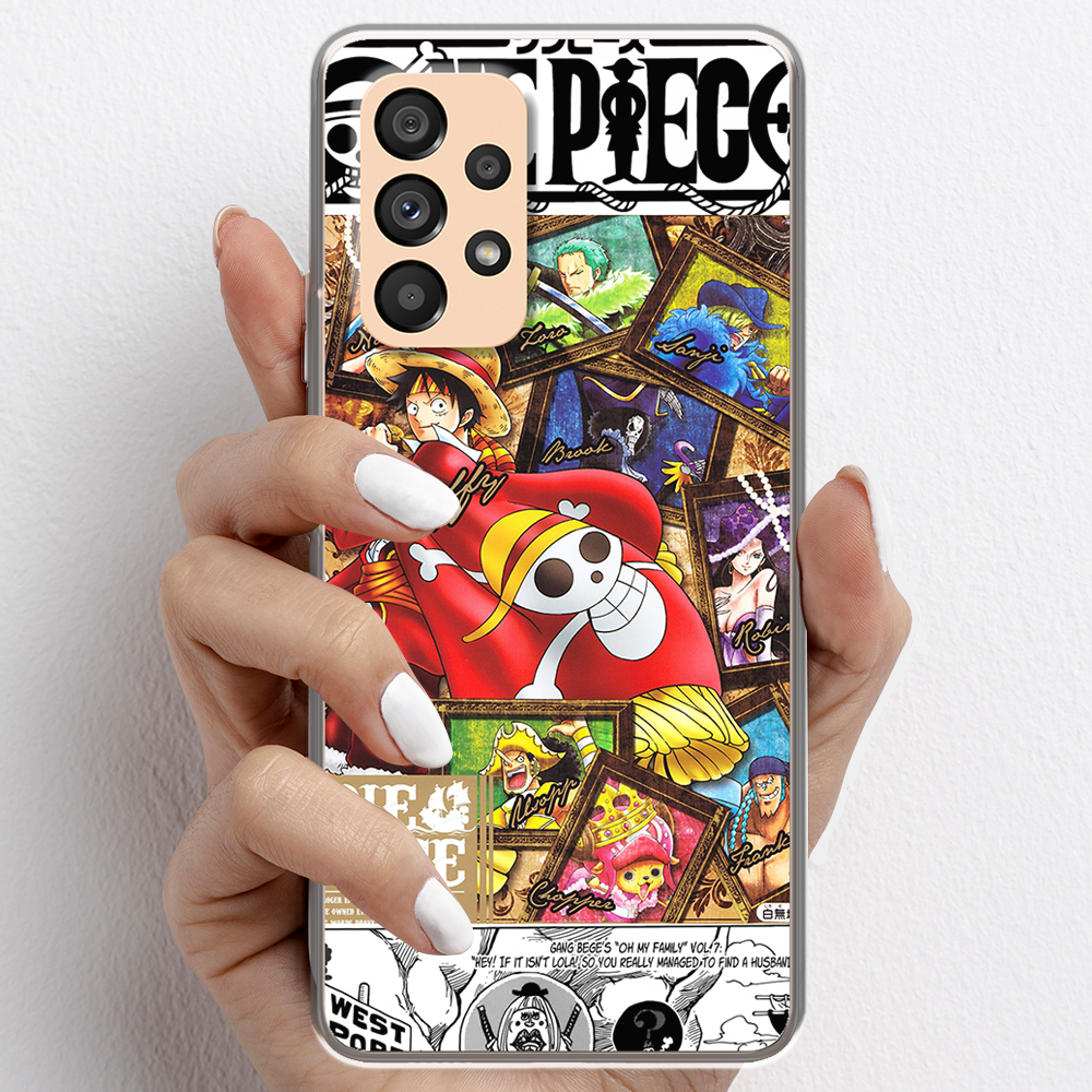 Ốp lưng cho Samsung Galaxy A72, Samsung Galaxy A73 5G nhựa TPU mẫu One Piece cờ đỏ