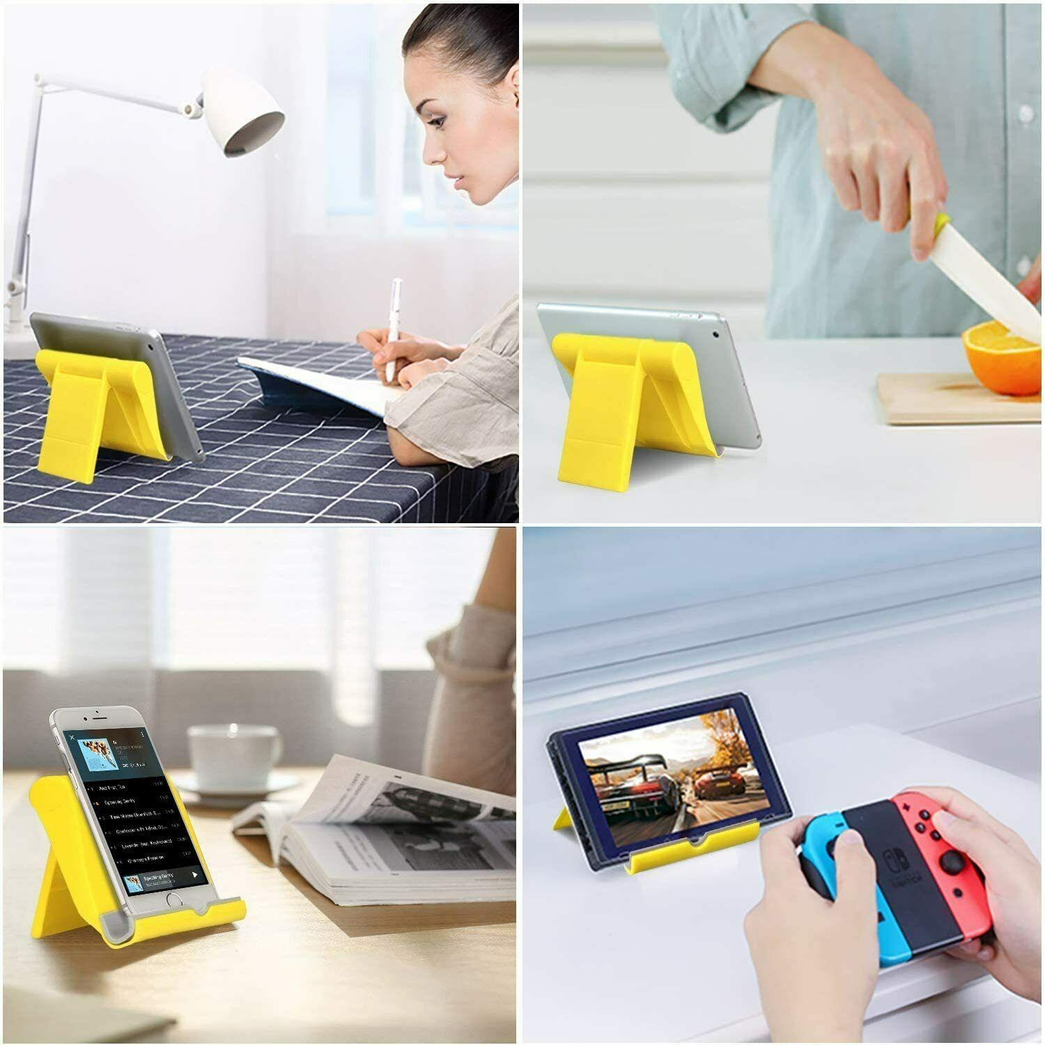 Folding Phone Tablet Holder Desktop Multifunctional Adjustable Mobile Phone Stand