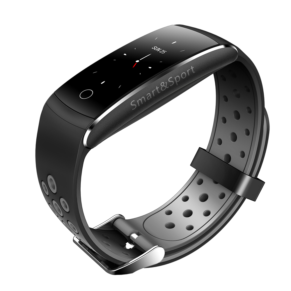 Vòng đeo tay thông minh chống thấm nước dây đeo silicon chống nước chống bụi theo dõi sức khỏe màng hình hiển thị 3D