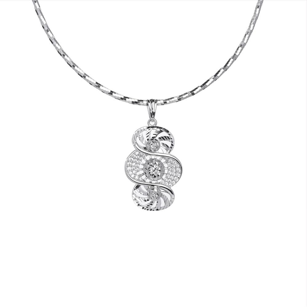 Mặt Dây Chuyền Nữ Bạc 925 Danny Jewelry Xi Bạch Kim DI4GZ008