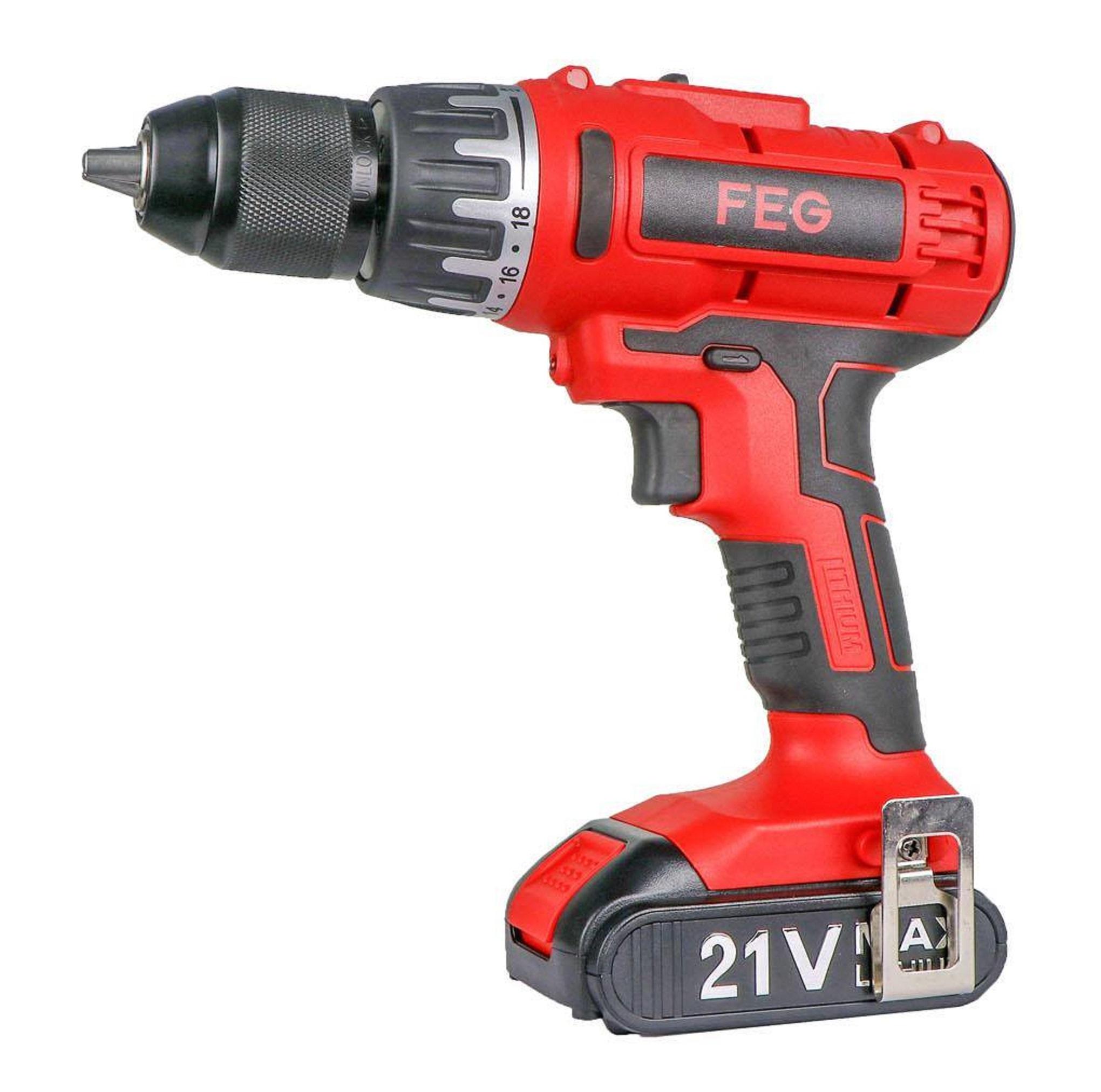 MÁY KHOAN VẶN VÍT DÙNG PIN 21V 13MM FEG EG-2113M - HÀNG CHÍNH HÃNG