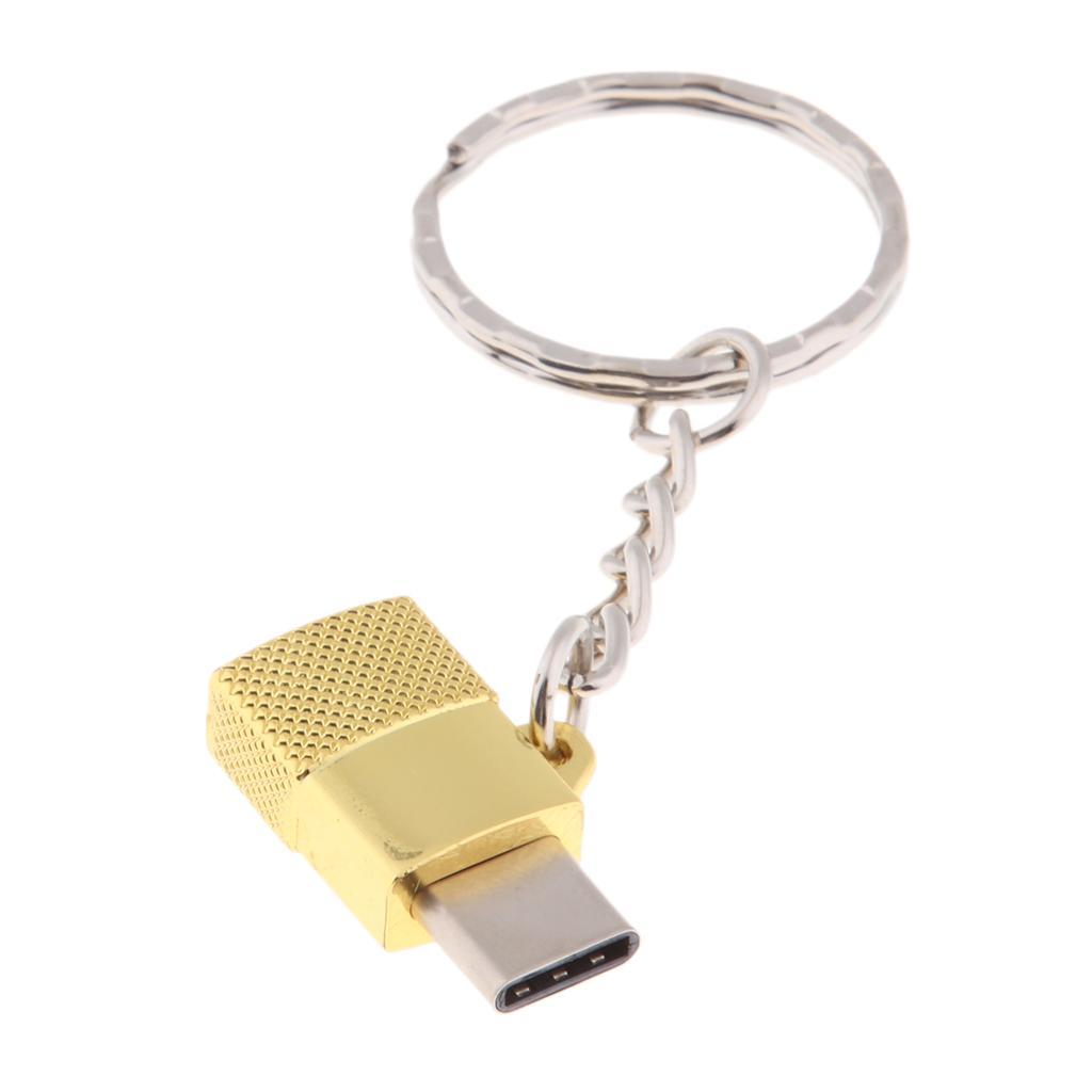 Portable Type-c Male to Micro USB Female OTG Adapter Charging & Data