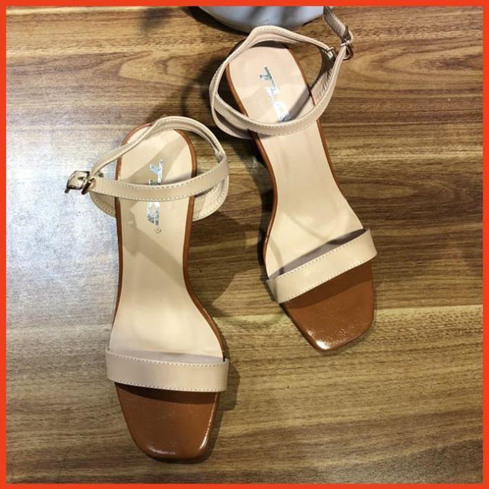TLG Sandal cao gót nữ da cao cấp hot trend 2020 trẻ trung năng động 21283
