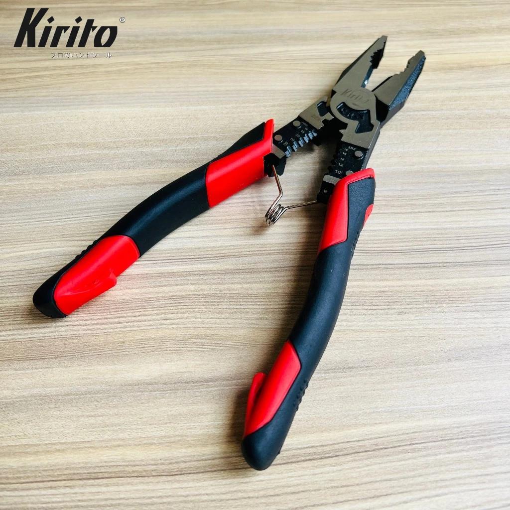 Bộ Kìm Đa Năng Kirito Japan CR-V – Tuốt, Cắt, Uốn Dây | Siêu Bền, Tiết Kiệm 30% Lực có lò xo