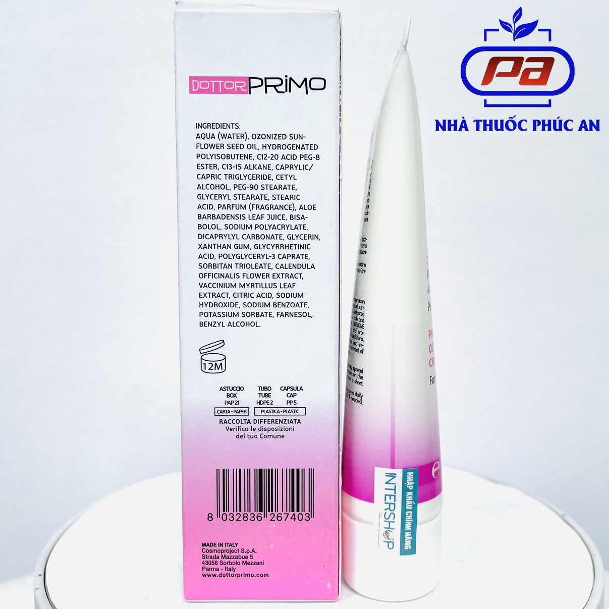 Kem bôi phụ khoa DottorPrimo Emergyn 10 tuýp 30ml giúp kháng khuẩn và ngăn nấm ngứa, không gây kích ứng da 30ml