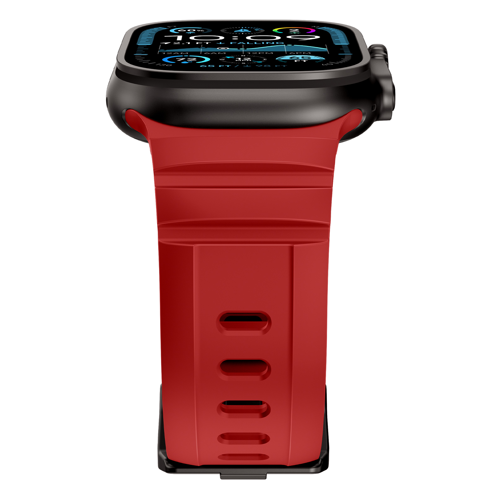 Dây Silicone Tactix cho Apple Watch Ultra 1/2/3 & Apple Watch Series 4/5/6/7/8/9/SE/10/11 Size 44/45/46/49mm - Hàng Chính Hãng