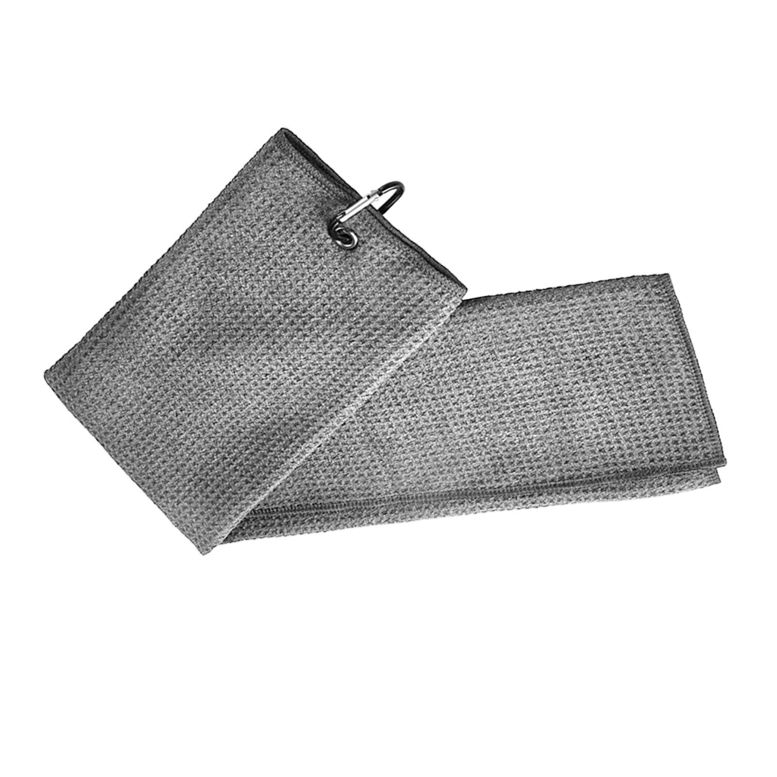 Golf Towel with Clip for Men & Women, Microfiber Waffle Pattern Golf Ball Towel, Super Absorbent and Quick Dry