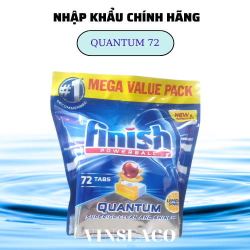 Viên rửa bát Finish Quantum Max 72 viên / hộp