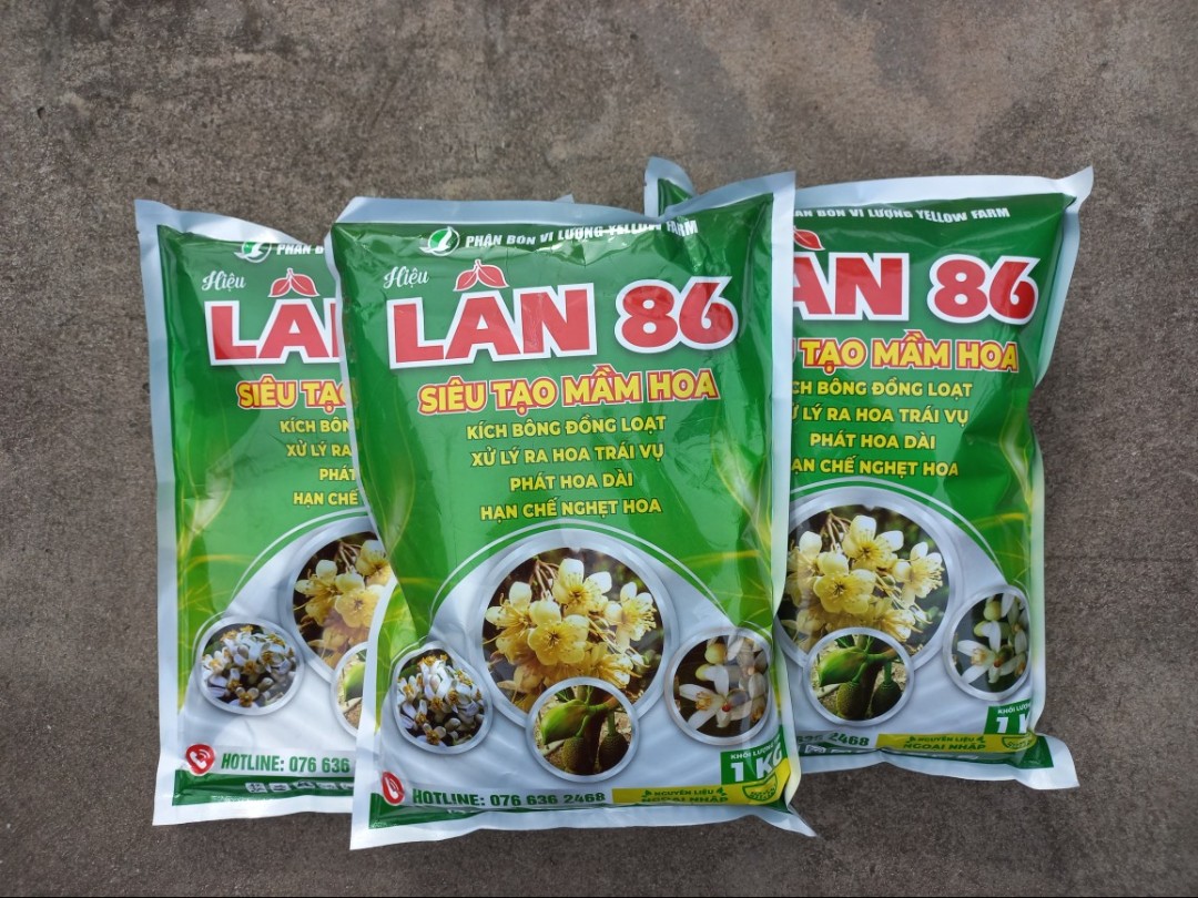 LÂN 86- HẠN CHẾ NGHẸT HOA, XỬ LÝ RA HOA TRÁI VỤ GÓI 1KG