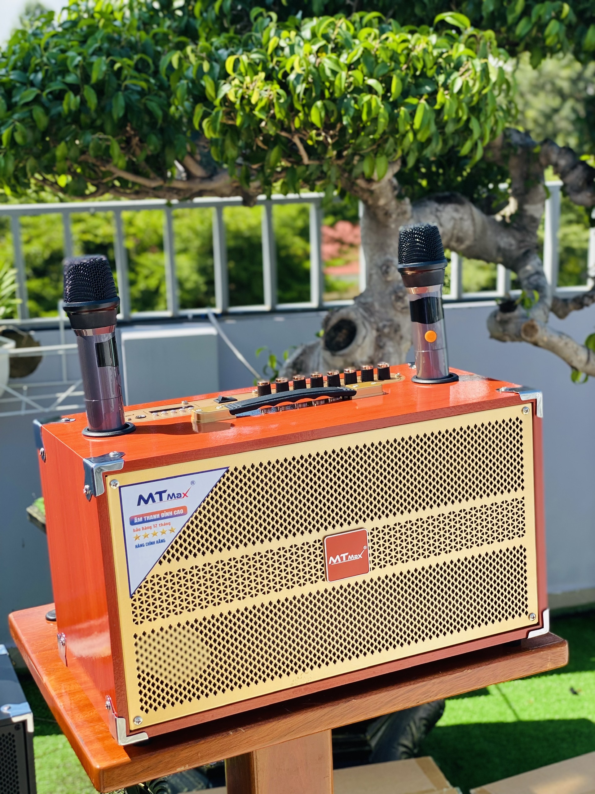 Loa Xách Tay Full Gỗ Cao Cấp MTMAX B92Pro, Công Suất 250W, Hệ Thống 2 Bass Đôi 20, 1 Trung, 1 Treble Cho Âm Thanh Mạnh Mẽ, Căng, 11 Nút Điều Chỉnh Chuyên Nghiệp, Thoải Mái Karaoke, Phòng Trà, Quán Bar, Hàng Chính Hãng