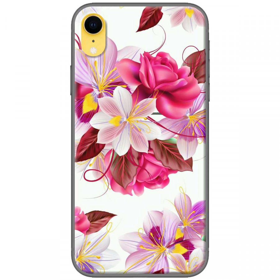 Ốp lưng dành cho iPhone XR Hoa hồng trắng