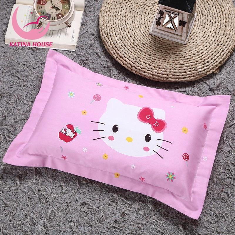 Gối cho bé 2-10 tuổi, cotton hàn 3D hoạt tiết sinh động, gối mềm mát giúp bé ngủ ngon