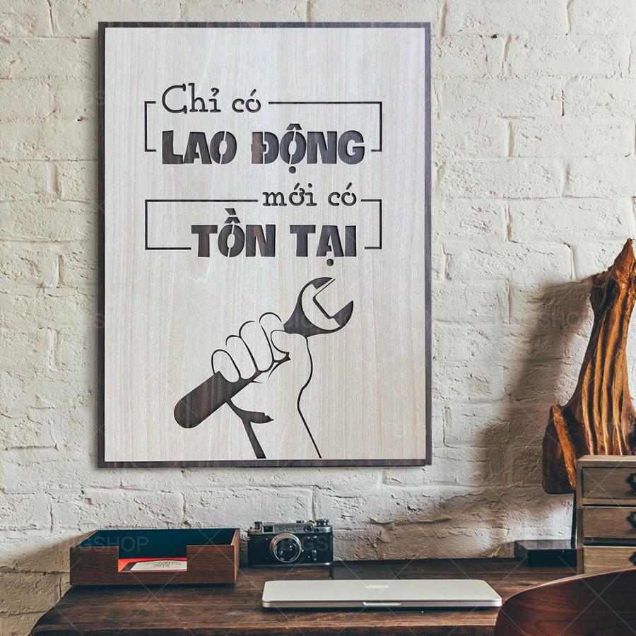 Tranh Gỗ TBIG tạo động lực làm việc, học tập thiết kế hiện đại, sang trọng treo văn phòng công ty, quá cafe, góc học tập
